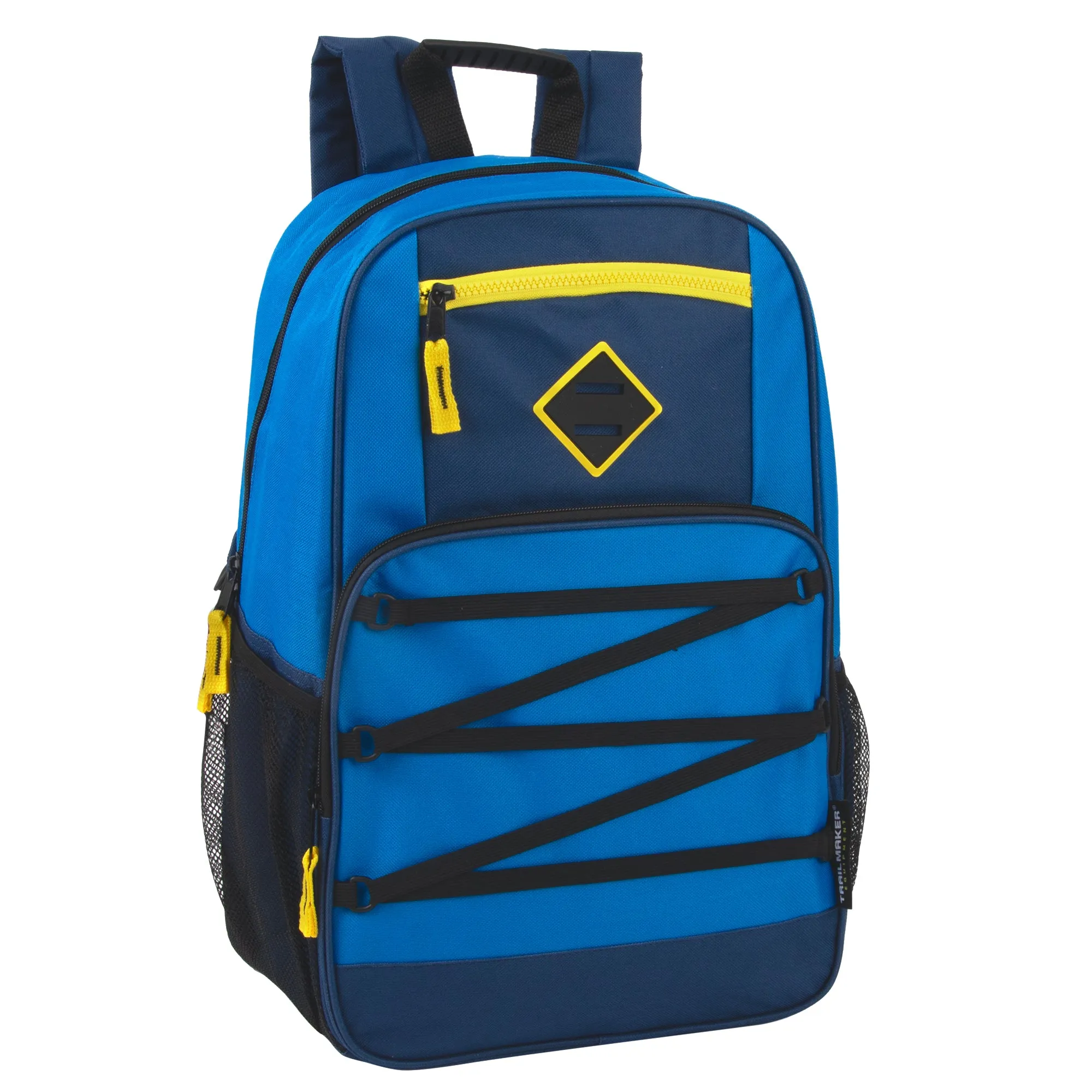 19 Inch Double Zippered Bungee Backpacks With Laptop Section - Boys