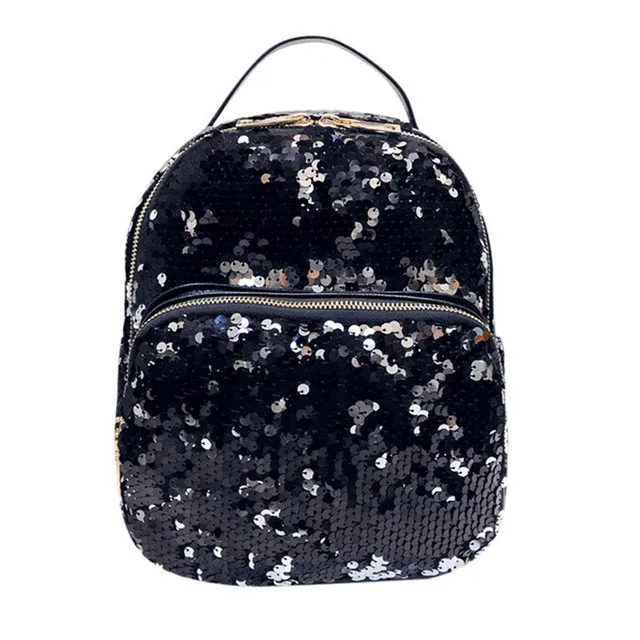 2017 popular Women Fashion School Style Sequins Travel Satchel School Bag Backpack Bag gift wholesale A3000