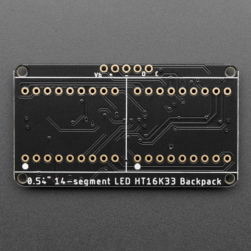 Adafruit 14-segment LED Alphanumeric Backpack