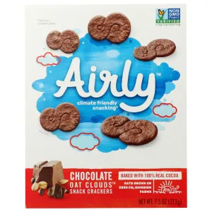 Airly - Crackers Chocolate Oats, 7.5 Oz  - Pack of 6