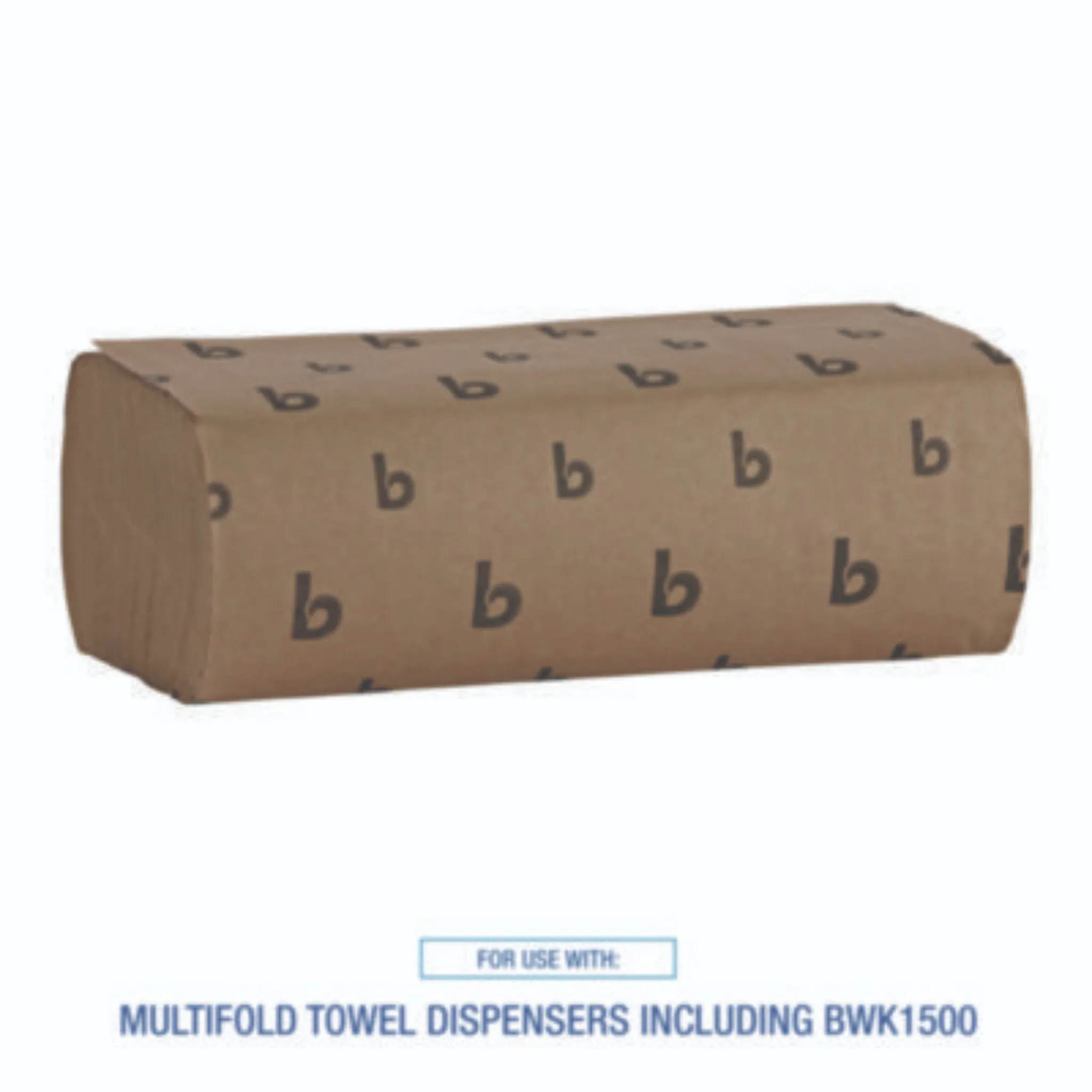 Boardwalk 6202 Multifold Paper Towels, 1-Ply, Natural, Pack of 200, Carton of 16 Packs