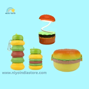 Burger Bonanza Combo: Lamp, Bottle, and Lunch Box Set