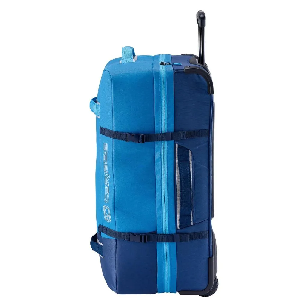 Caribee Split Roller Wheeled Duffle bag 100L - Sea Blue/Navy