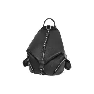 ChicLeather Zipper Travel Shoulder Bag Backpack