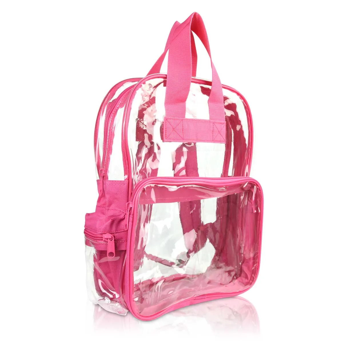 Dalix Clear Backpack Bags Smooth Plastic Transparent See Through