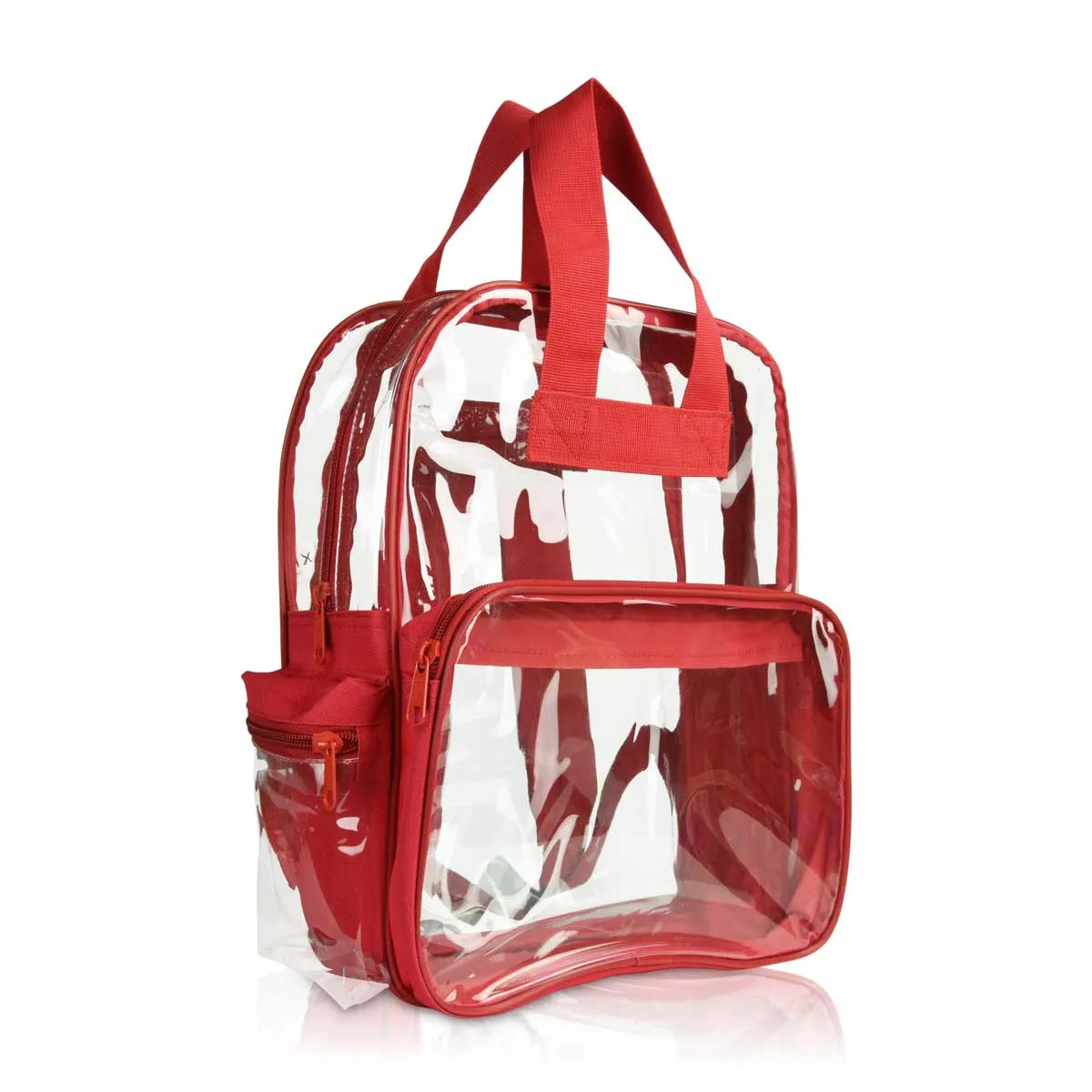 Dalix Clear Backpack Bags Smooth Plastic Transparent See Through