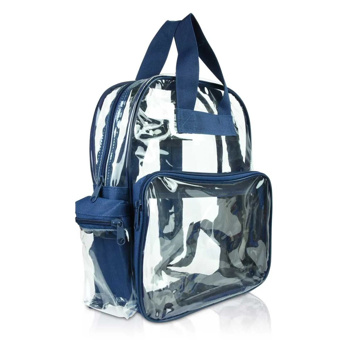 Dalix Clear Backpack Bags Smooth Plastic Transparent See Through