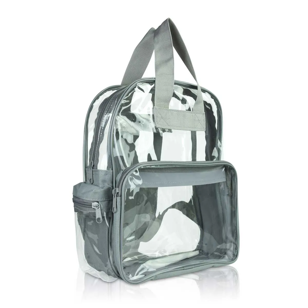 Dalix Clear Backpack Bags Smooth Plastic Transparent See Through