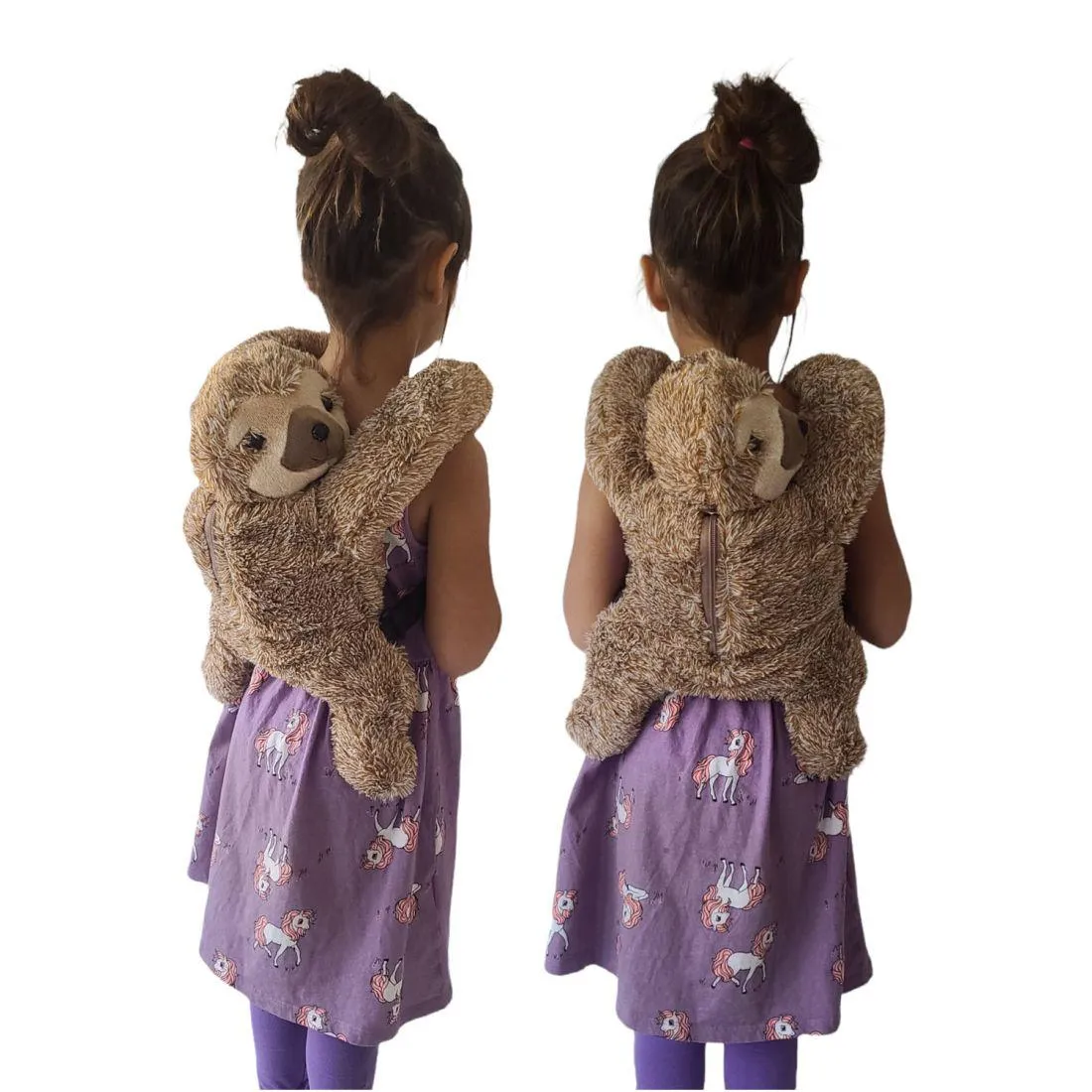 Empire Cove Kids School Mini Backpack Furry Dinosaur Sloth Dragon Koala Book Bag