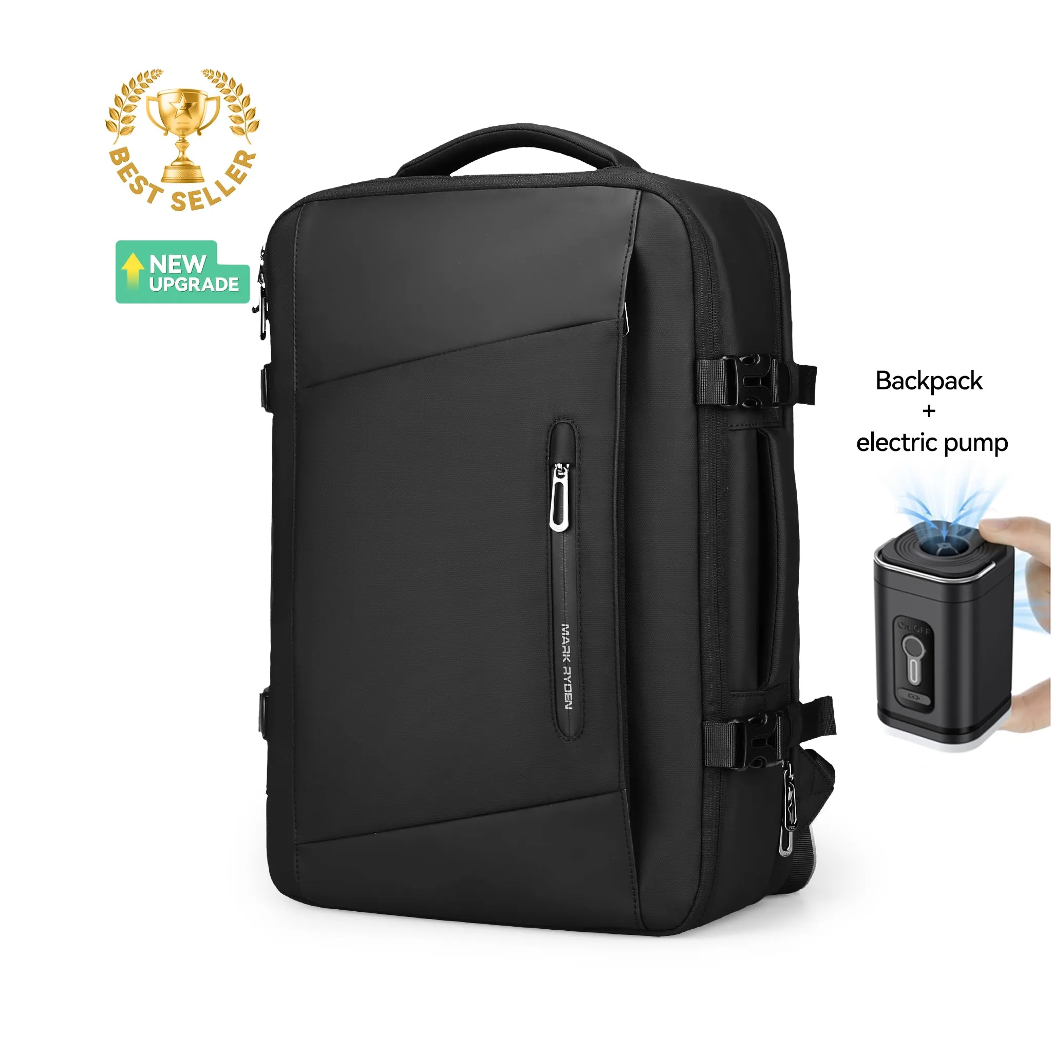 Expandos Compression: Larger And More Professional Multifunctional Buisness Backpack YKK Zipper