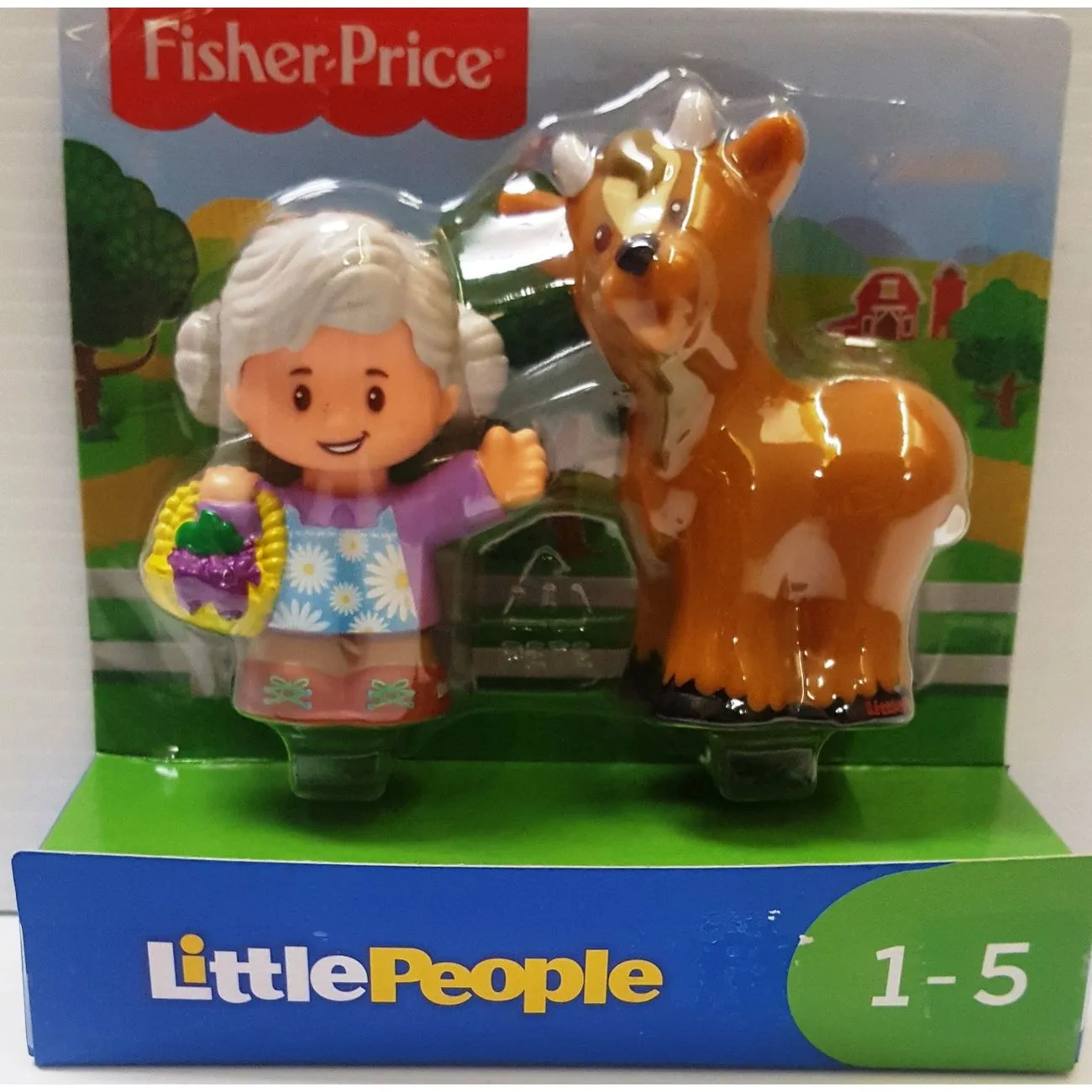 Fisher-Price Little People Figure 2 Pack - Grandma & Horse