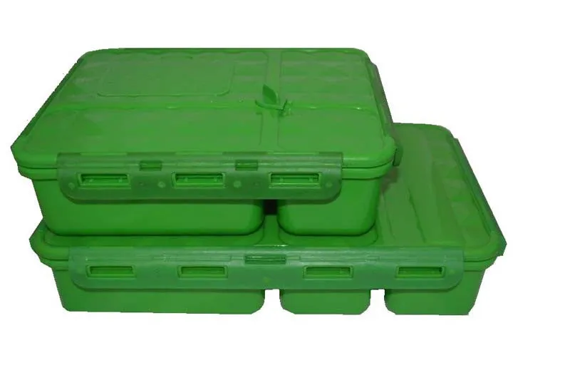 Go Green Medium  Lunch Box - Green