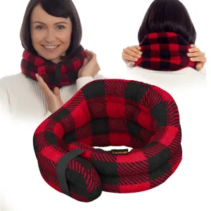 Hands-free Microwavable Neck Heating Wrap,  Buffalo Plaid