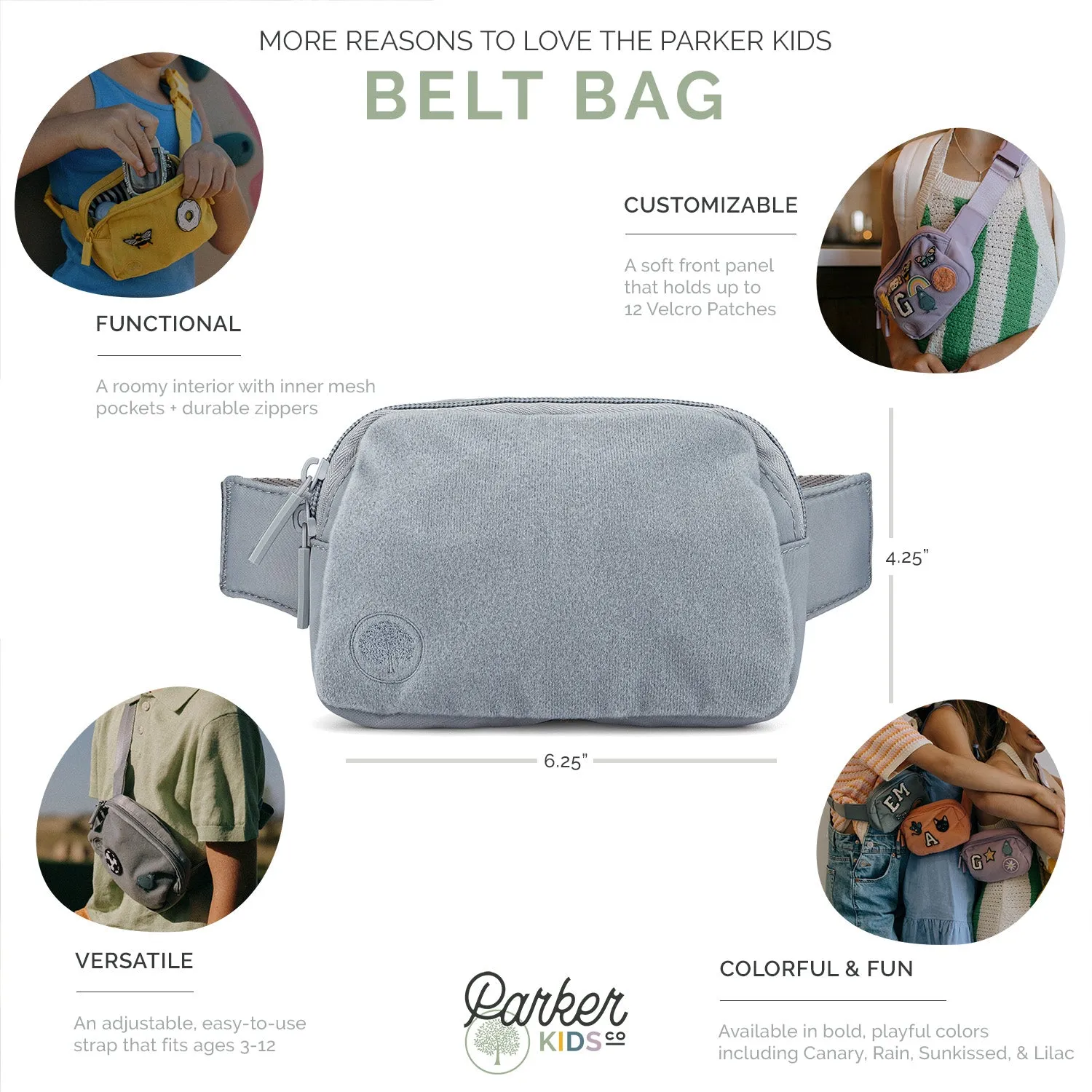 Kid Belt Bag - Rain