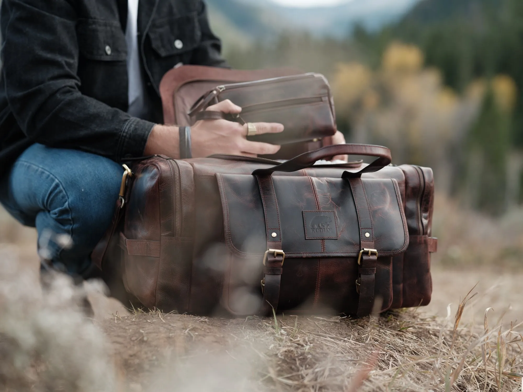 Leather Wasatch Duffel