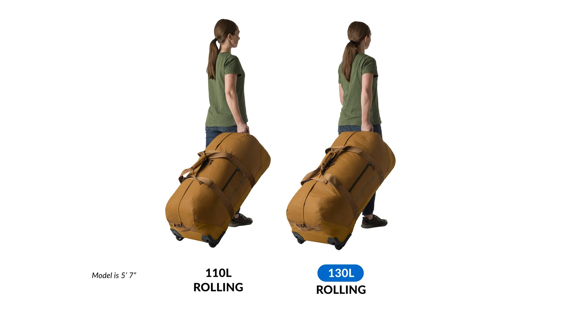 No Matter What 130L Rolling Duffel Bag