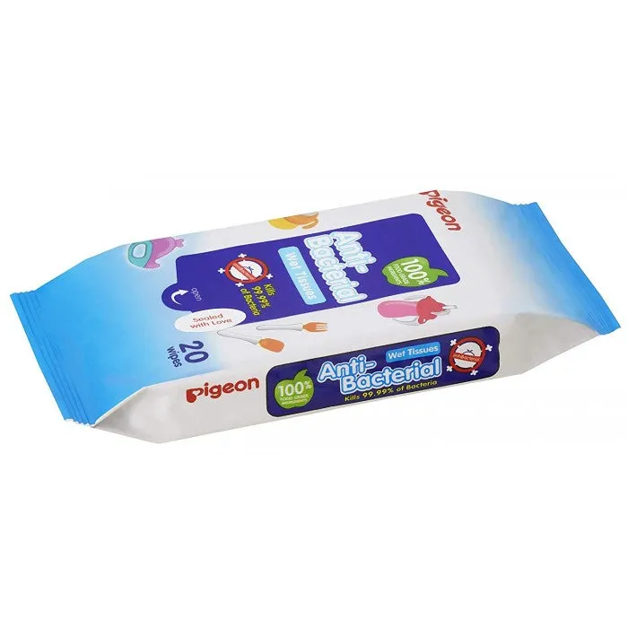 Pigeon Anti-Bacterial Wet Tissue 20s (6 packs)