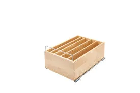 Rev-A-Shelf  Wood Casserole Organizer For 18" Base Cab W/SC 4CDS-18SC-1