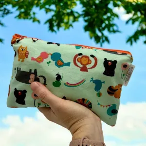 Snack Sized Reusable Zippered Bag Dogs in Park