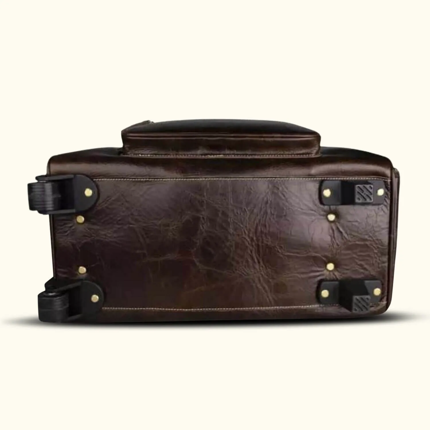 The Lawful - Leather Duffle with Wheels