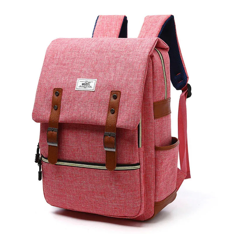 Vintage men And women canvas backpack